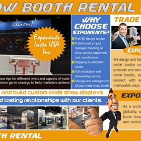 Exponents Insta USA Inc: Trade Show Booth Rental